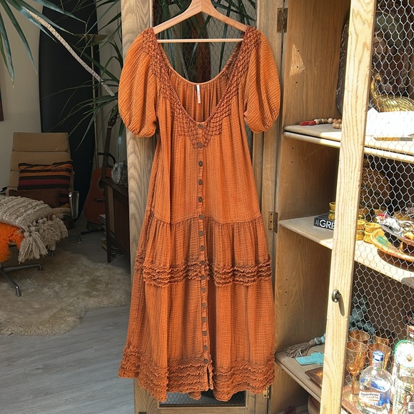 Free People Rust Maxi Dress - Picture 7 of 15
